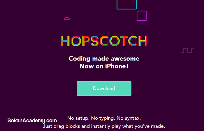 Hopscotch: ابزاری برای آموزش برنامه‌نویسی به کودکان از طریق گیم