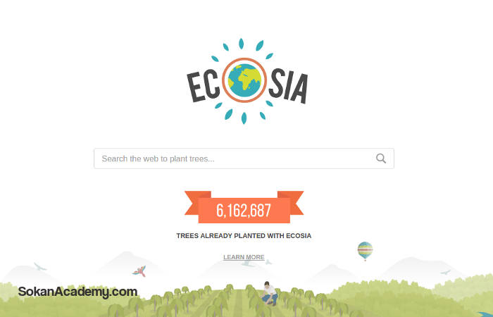 Ecosia: موتور جست‌وجویی که به حفظ محیط زیست کمک می‌کند
