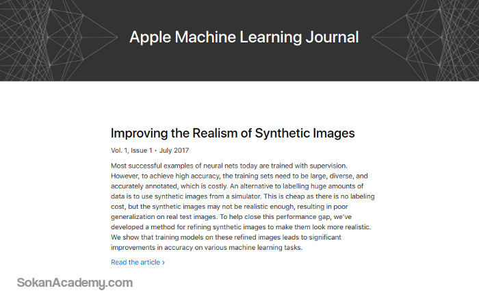 Apple ML Journal: وبلاگی برای اشتراک‌گذاری تحقیقات اپل در حوزهٔ یادگیری ماشینی