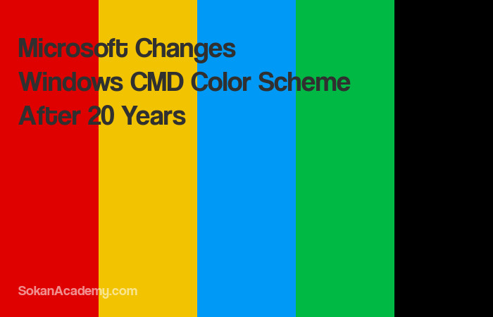 مایکروسافت پس از 20 سال رنگ CMD ویندوز را تغییر می‌دهد