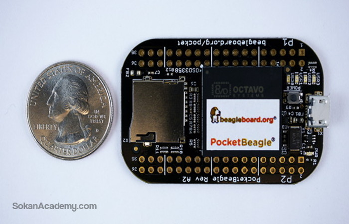 PocketBeagle: یک بورد توسعهٔ فوق‌العاده کوچک، اپن‌سورس و مبتنی بر لینوکس