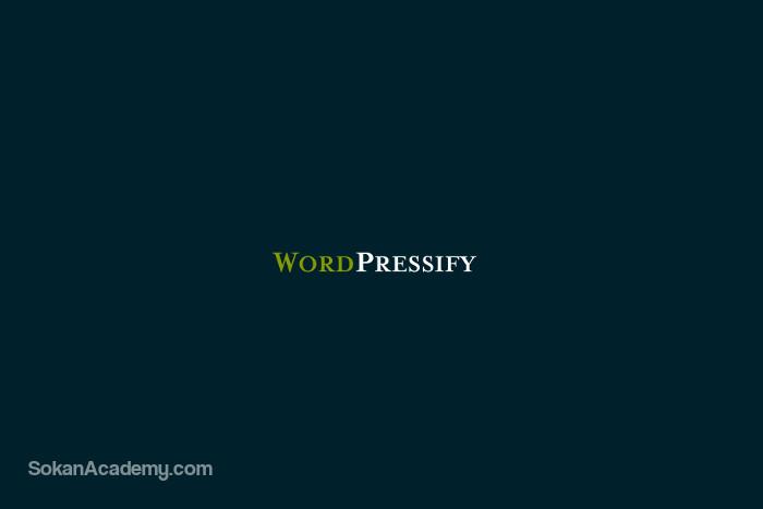 WordPressify: پلتفرم توسعهٔ وب به منظور خودکارسازی محیط کار توسعه سایت‌های وردپرسی