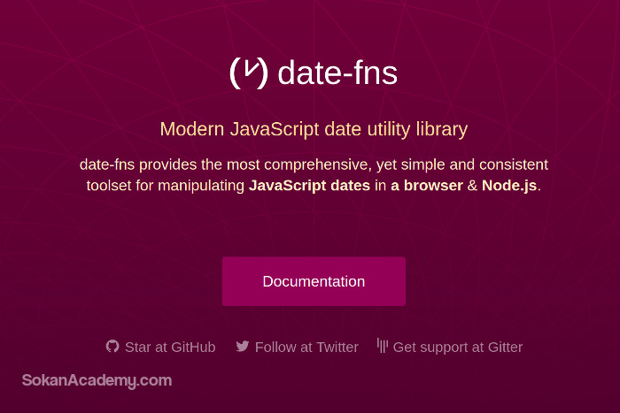 date-fns: یک لایبرری مدرن Date برای زبان برنامه‌نویسی جاوااسکریپت
