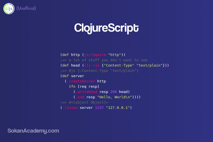 ClojureScript: یک زبان برنامه‌نویسی فانکشنالِ مبتنی بر زبان Clojure
