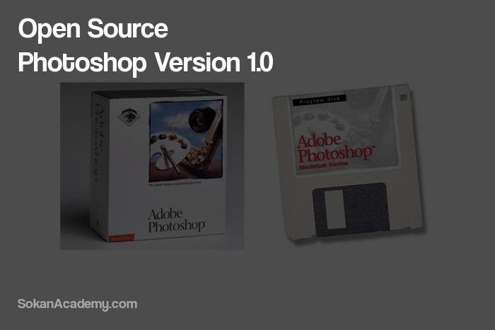 سورس‌کد اپن‌سورس نسخهٔ ۱ از نرم‌افزار Photoshop سال 1990
