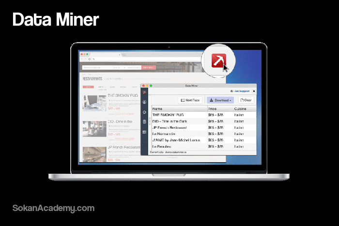 Data Miner: ابزاری برای استخراج دیتا از وب‌سایت‌ها